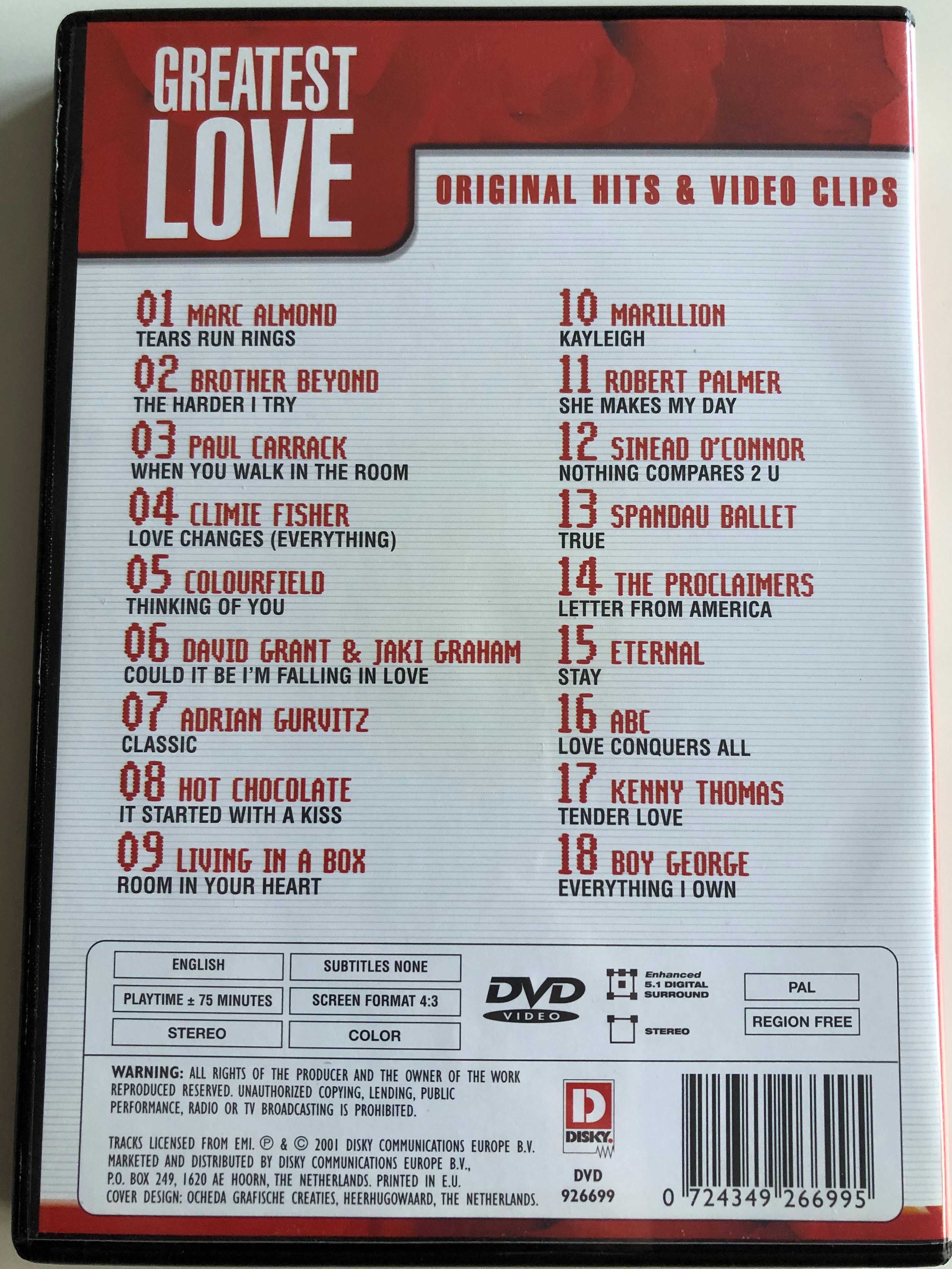 Greatest LOVE original Hits & Video clips DVD 2001 1.JPG